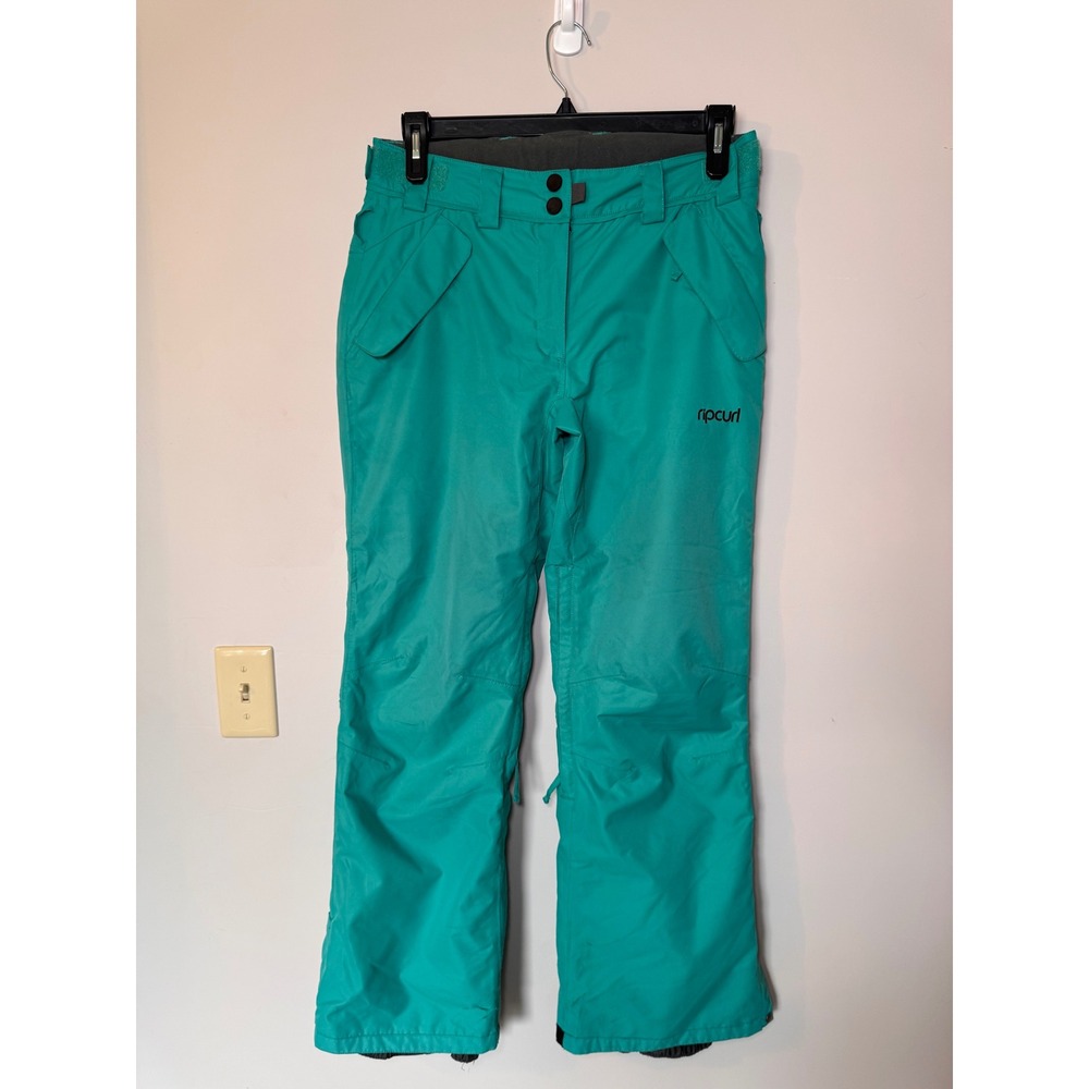 Rip Curl Dandy PT Snow Pants Teal Grn Insulated Waterproof Ski Snowboard Wmns M